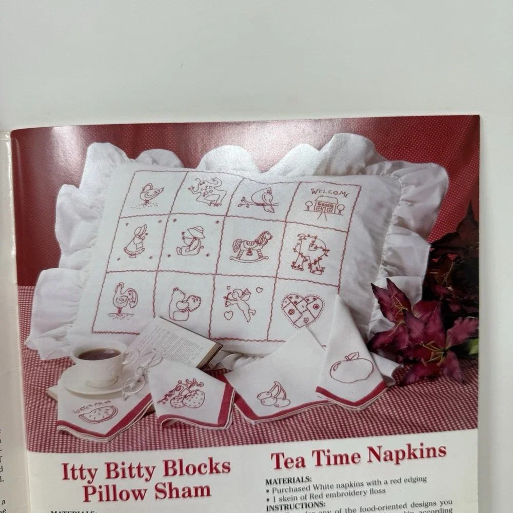 Redwork 101: Red Embroidery Designs for Quilting * Mostly Complete